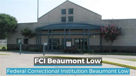 Beaumont low fci - FCI Beaumont Low. A federal correctional complex comprised of multiple facilities and located in beaumont, TX. ... 